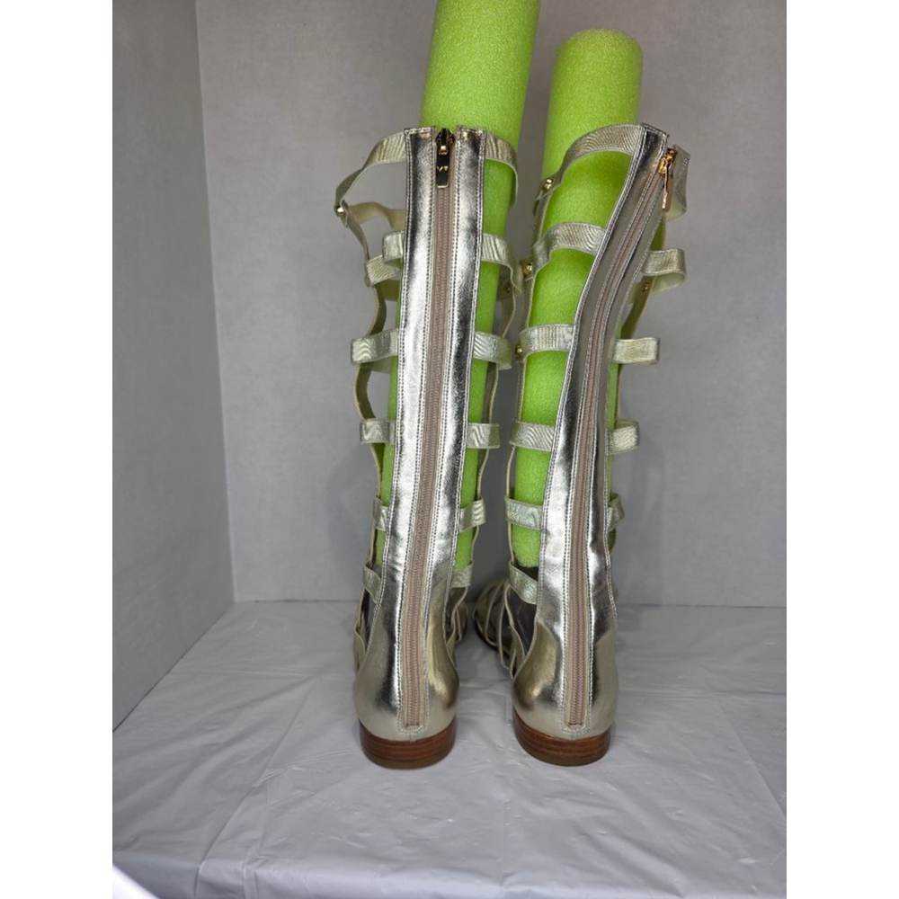 Marc Fisher Gold Gladiator Sandals Size women's 8 - Picture 2 of 7